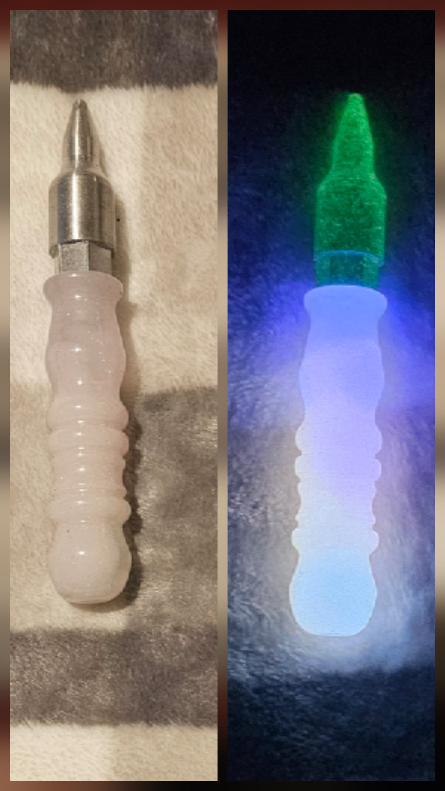 Multiple Glow in the Dark 5 Total inches Regular Grip TIP ALSO GLOWS IN THE DARK!