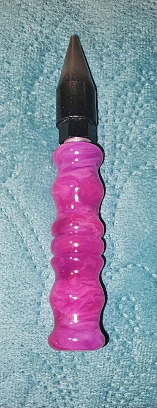 Magenta/White 5 total inches Regular Grip