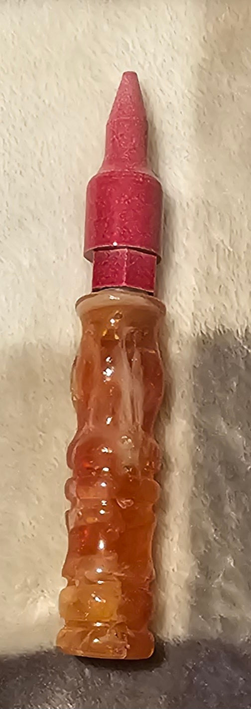 Red with Flakes 4.75 Total inches Regular Grip