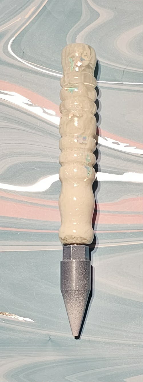 White Snowflake 6 total inches Regular Grip