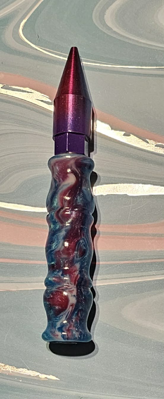 Multi-Colored Swirls 5 Total inches WITH GROMMET Regular/Medium Grip