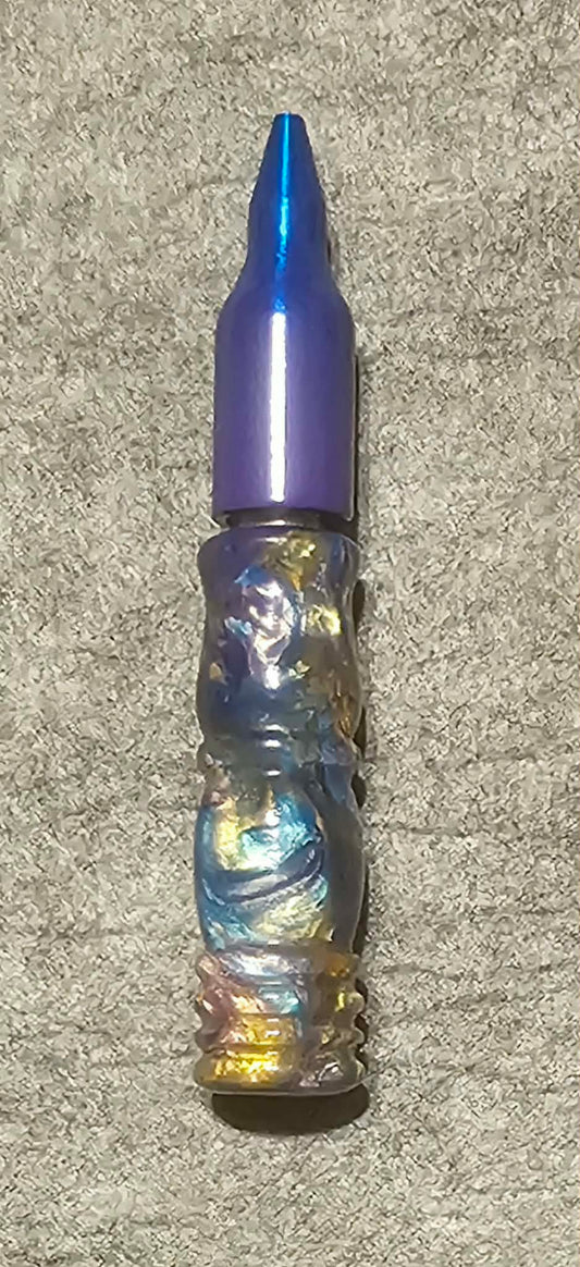 Purple/Blue/Gold Regular Grip 4.25 Total inches