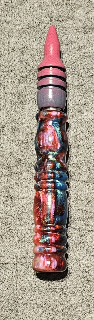 Pink/Red/Teal Slender Grip 5.5 Total inches