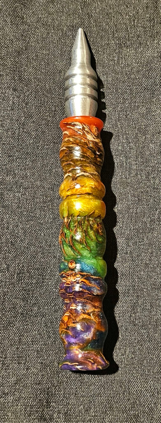 Rainbow Pinecone 6.25 Total inches Thick Grip