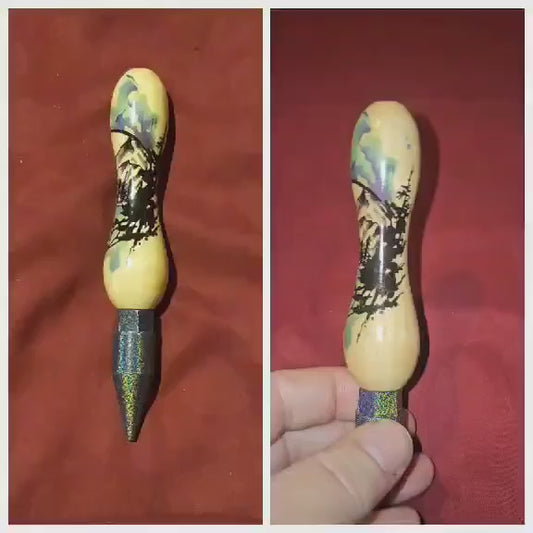 Wood Dazzle Pen 5.5 Total Inches (Pre-Made)